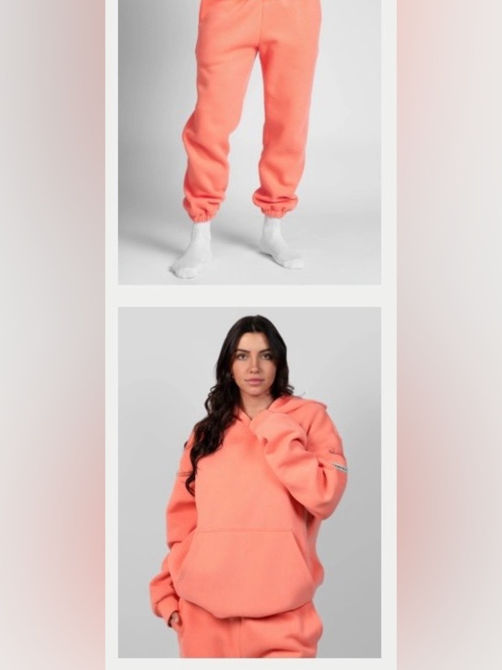 Comfrt Limited Edition Oversized Coral Hoodie & Sweatpants- Size S